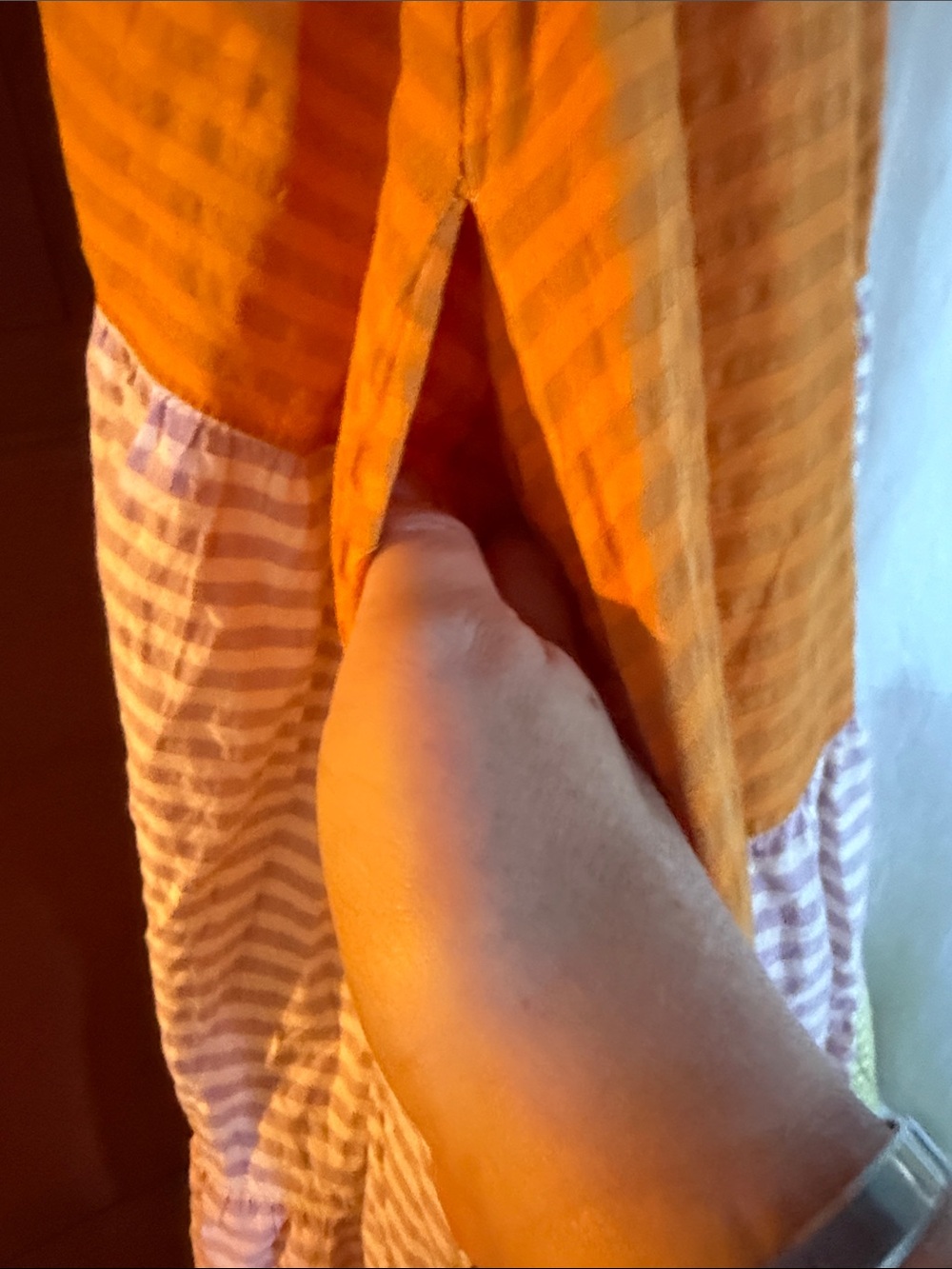 Free People Pink, Orange, Yellow Striped Maxi Dress - flawed - Picture 6 of 6